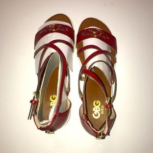 Beautiful 💎❤️💎red guess sandals